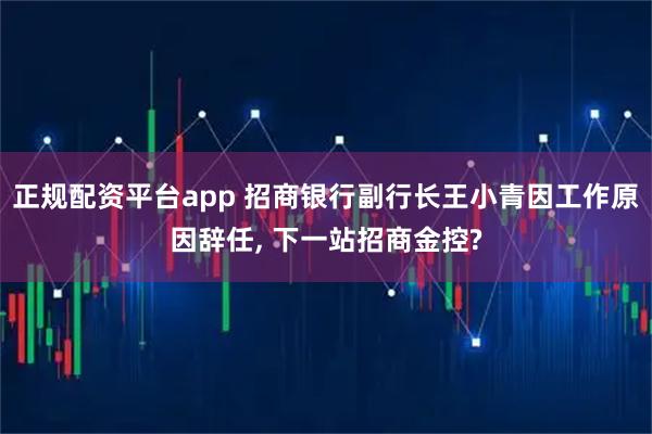 正规配资平台app 招商银行副行长王小青因工作原因辞任, 下一站招商金控?